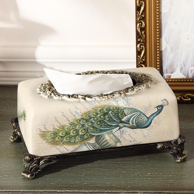 OUSSIRRO 2018 NEW Chinese style Luxury Tissue Box Fashion Elegant Household living Room Desktop Towel Napkin Tissue Holder